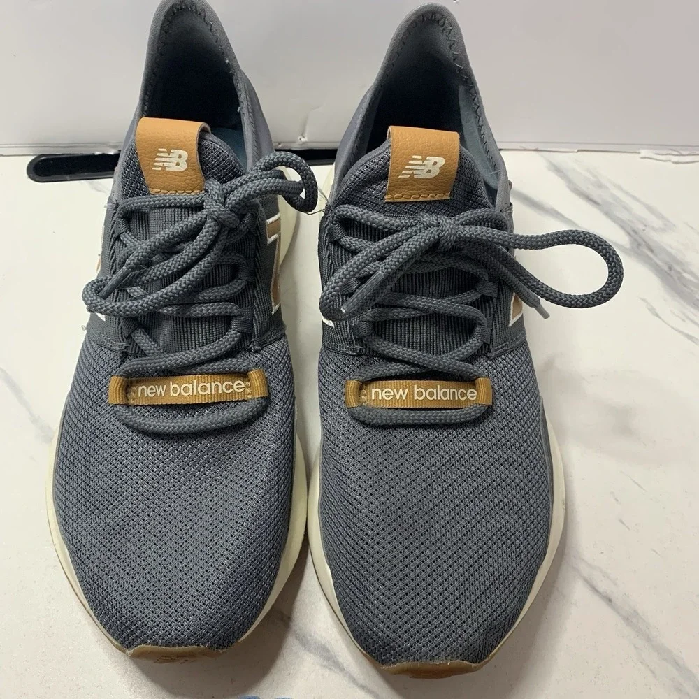 NEW BALANCE FRESH FOAM ROAV WROAVBG RUNNING WOMEN SHOES GREY/MUSTARD SZ 10